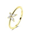 Beautiful butterfly with CZ Silver Ring NSR-3943